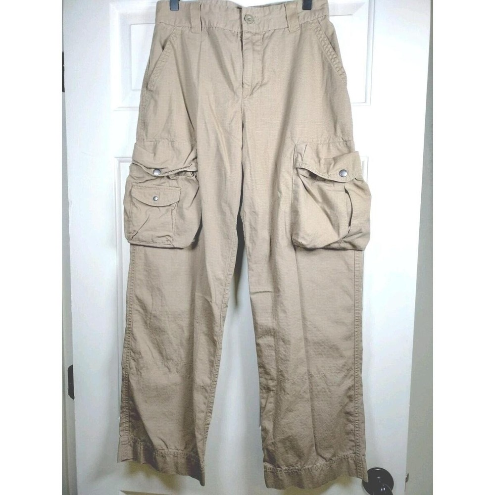 Polo Ralph Lauren Boys‎ Size 16 Ripstop Cargo Pants Tan Khaki Utility Multi-Pkt